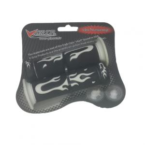 MANUBRIO V-GRIPS LLAMAS C/FLANGE BLACK/WHITE CWG20588B GRI145